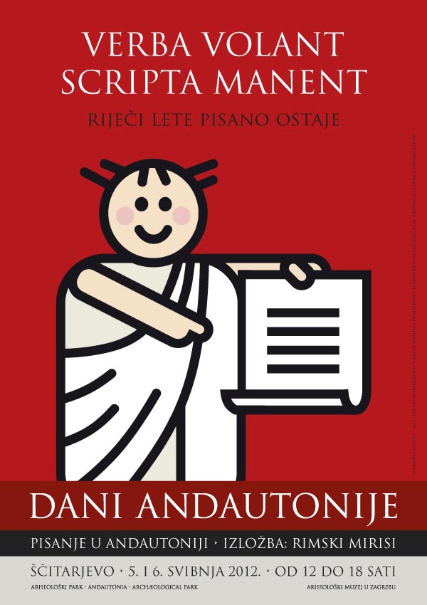 Plakat manifestacije 'Dani Andautonije 2012.' Ustupio: AMZ PRESS.