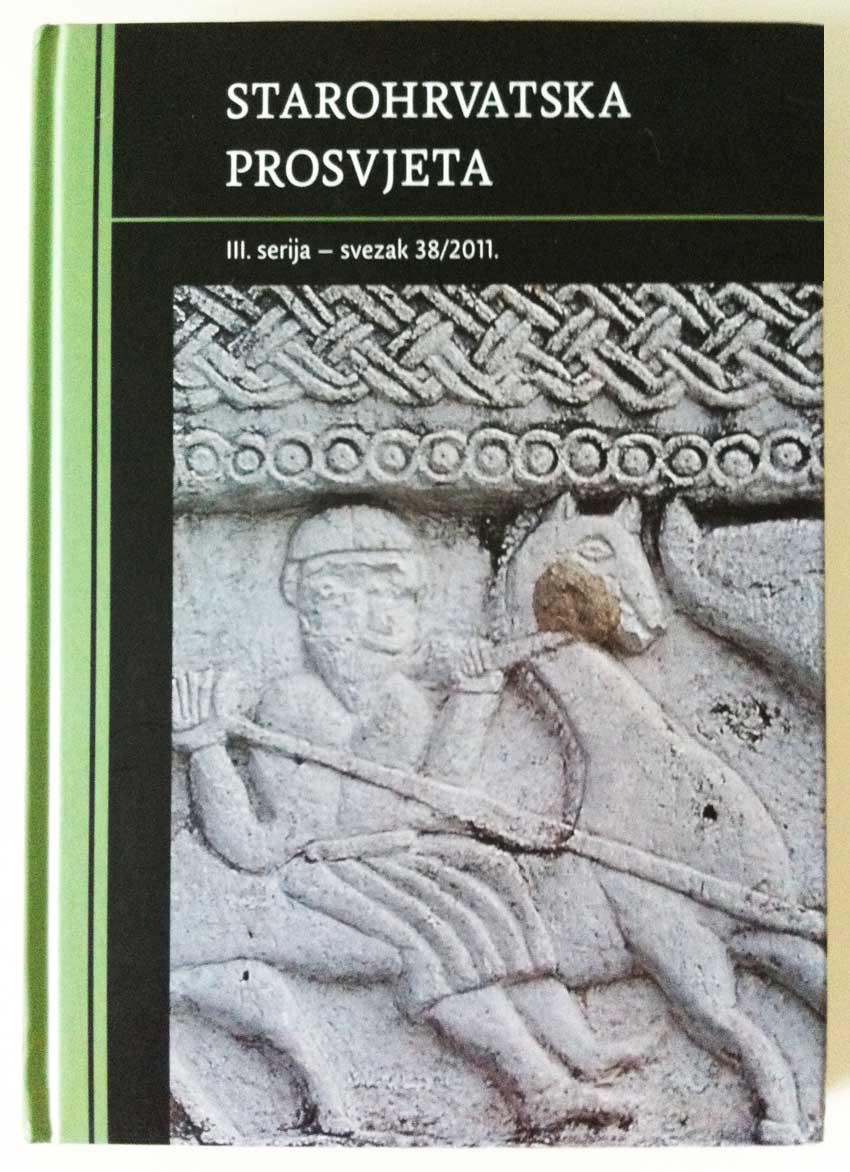 Naslovnica časopisa Starohrvatska prosvjeta III. serija - svezak 38/2011.
