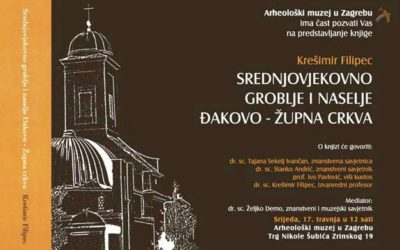 AMZ – Predstavljanje knjige Krešimira Filipeca ‘Srednjovjekovno groblje i naselje Đakovo – Župna crkva’