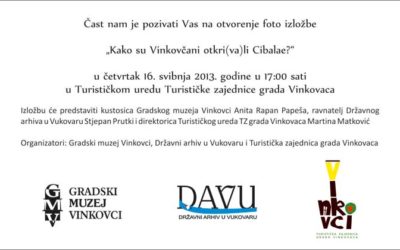 GMVk – Otvorenje izložbe ‘Kako su Vinkovčani otkri(va)li Cibalae?’