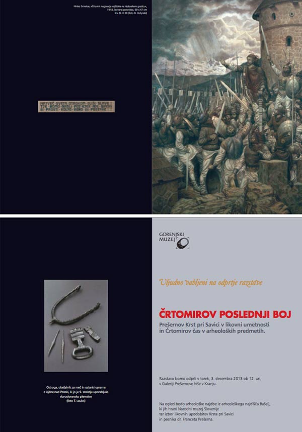 GMK | NMS - Pozivnica na otvorenje izložbe 'Črtomirov poslednji boj'. Ustupio: GMK PRESS.