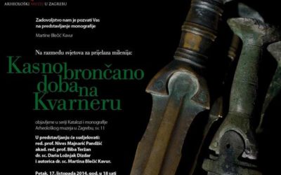 AMZ – Predstavljanje monografije dr. sc. Martine Blečić Kavur: Kasno brončano doba na Kvarner