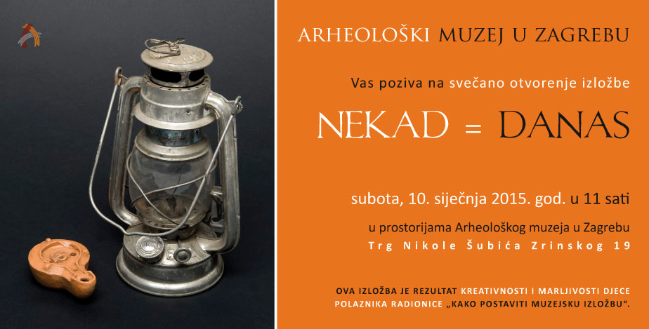 AMZ - Radionica 'Kako postaviti muzejsku izložbu?' i izložba 'Nekad = danas'. Ustupio: AMZ PRESS.