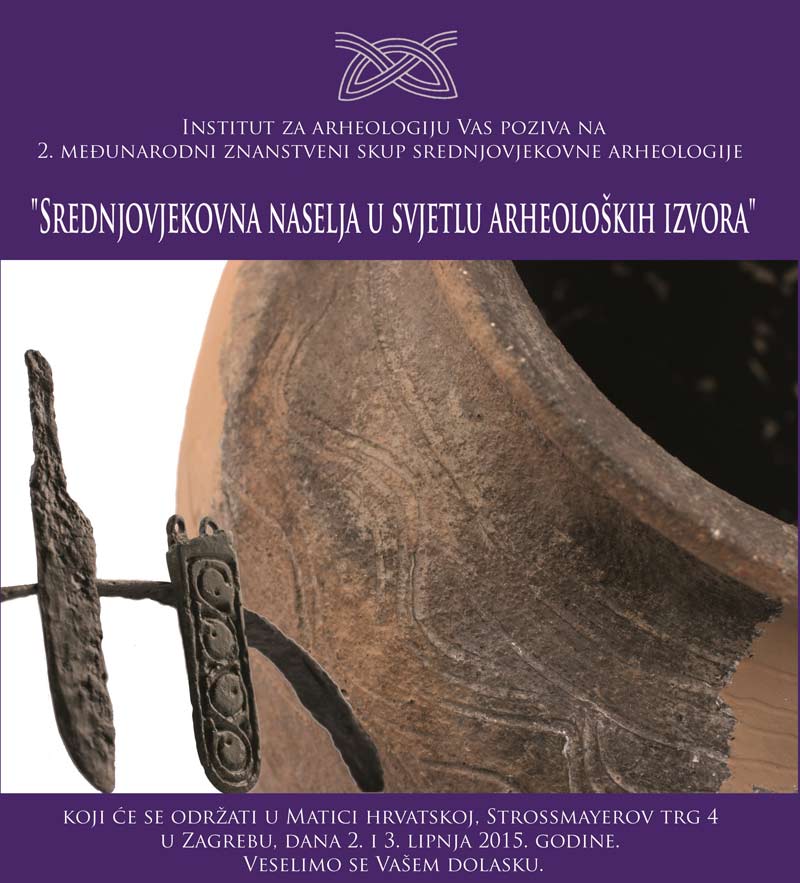 IARH - Pozivnica skupa 'Srednjovjekovna naselja u svjetlu arheoloških izvora'. Ustupio: IARH PRESS.