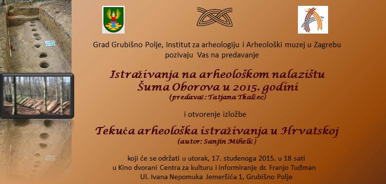 IARH - Pozivnica za predavanje i izložbu u Grubišnom Polju. Ustupio: IARH PRESS.
