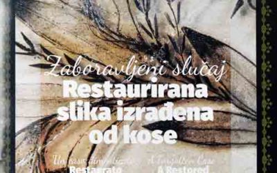 Katalog – Zaboravljeni slučaj ‘Restaurirana slika izrađena od kose’ (osvrt Vendi Jukić Buča)